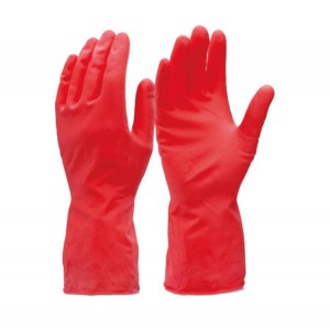 Short Leather Gloves (Red)