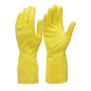 Rubber Hand Gloves (Yellow)
