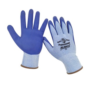 Industrial Engraved Hand Gloves (Navy Blue)