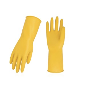 Heavy Soft Rubber Hand Gloves (Yellow)