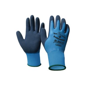 Industrial Elastic Hand Gloves (Black & Blue)