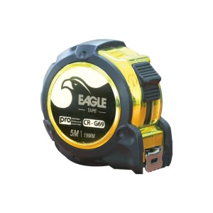 Rubber Gold Industrial Tape Measure