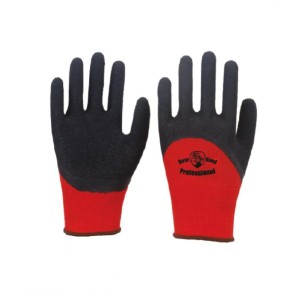 Industrial Elastic Hand Gloves (Black with Red)