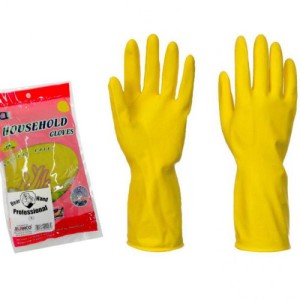 Yellow Leather Gloves